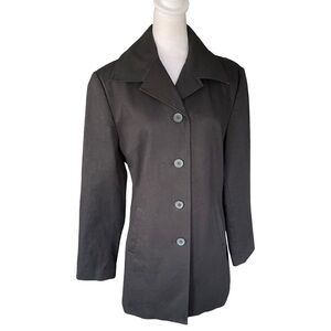 Outfit JPR Stretch Black Trench Coat Size Large